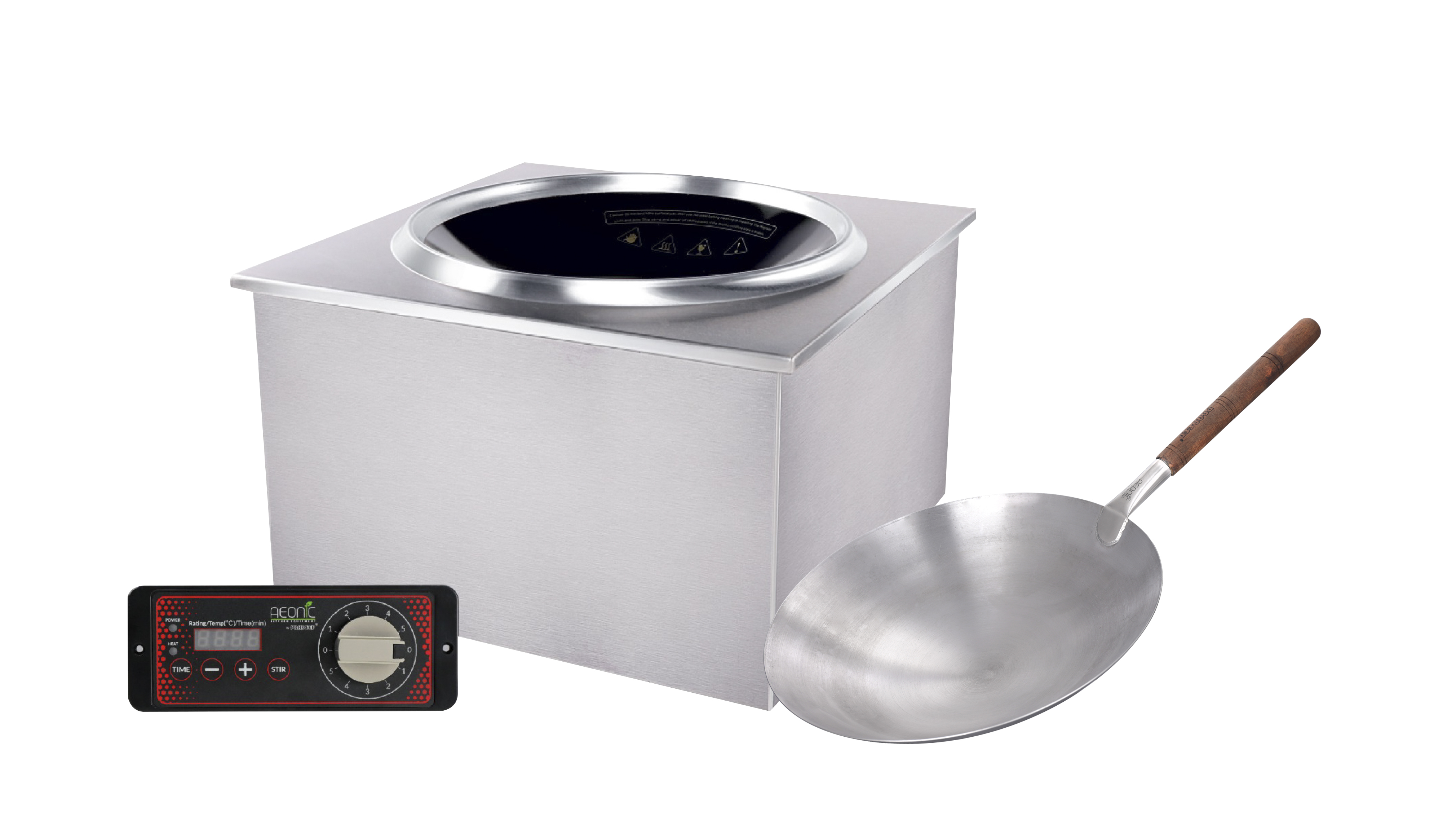 Tabletop Induction Wok with SS 430 Kadai